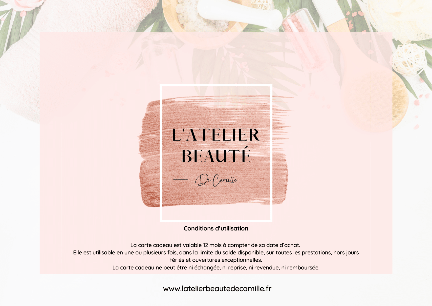 Conditions d'utilisation carte cadeau